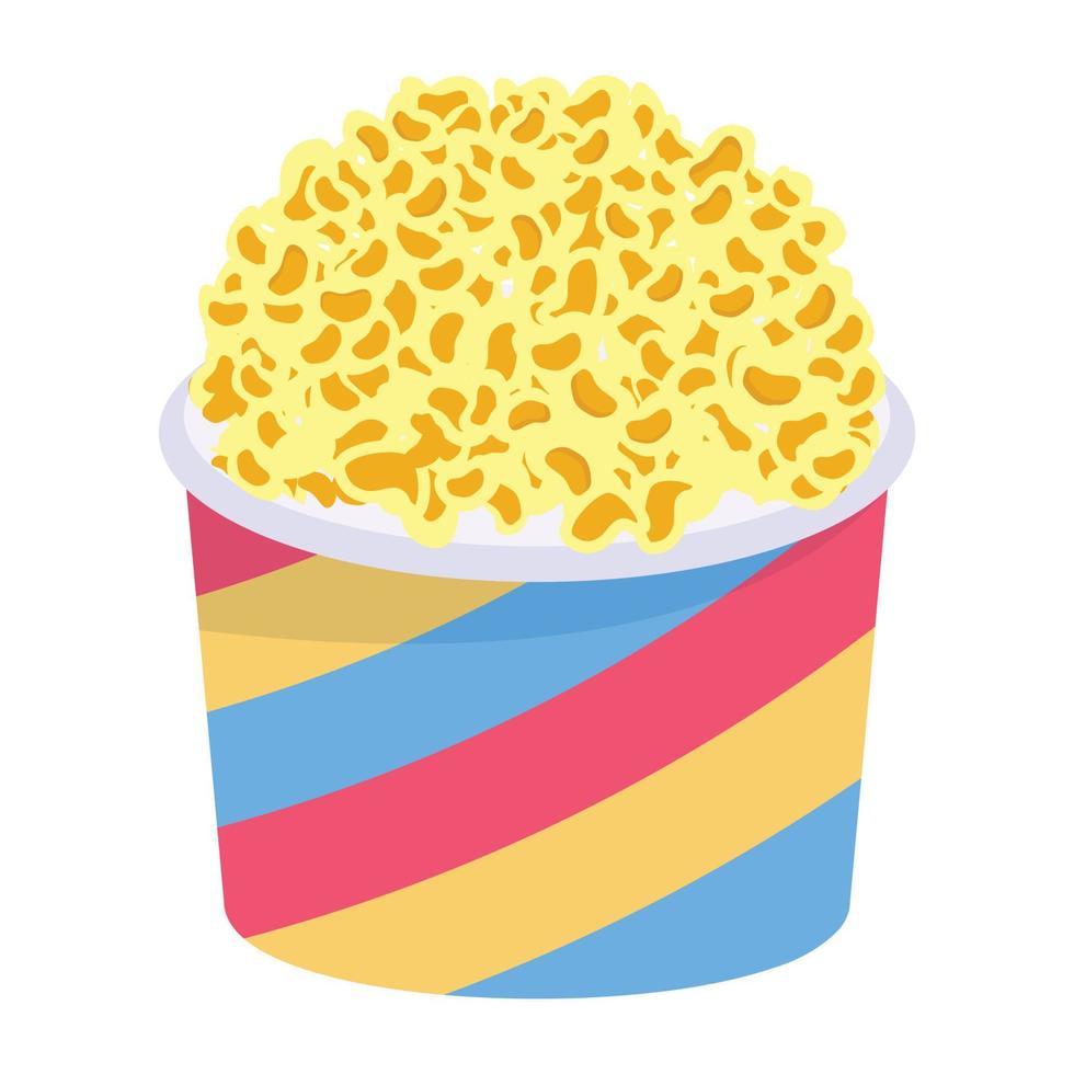 Look at this flat design of popcorn vector