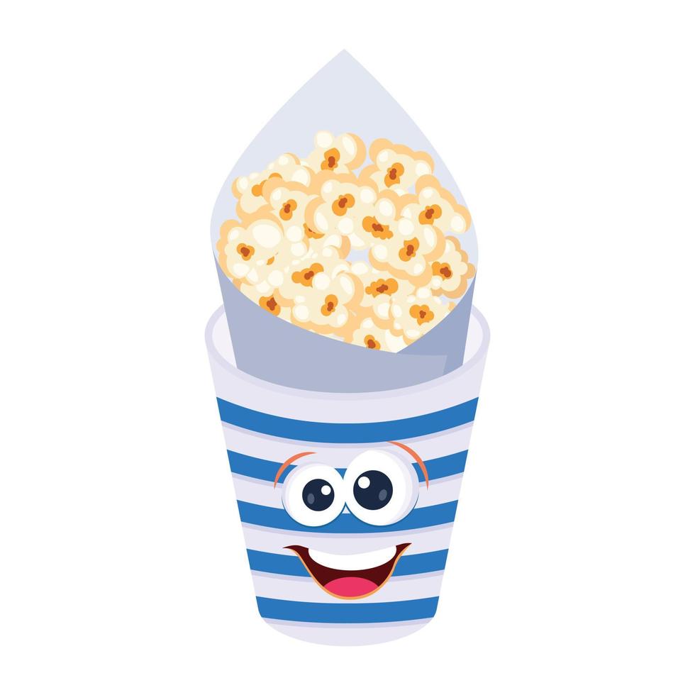 Look at this flat design of popcorn vector
