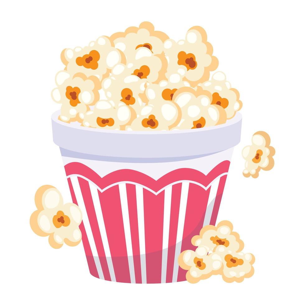 Look at this flat design of popcorn vector