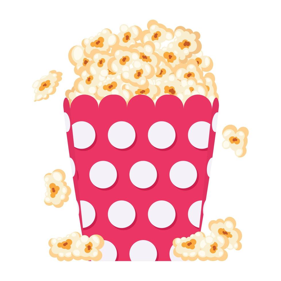 Look at this flat design of popcorn vector