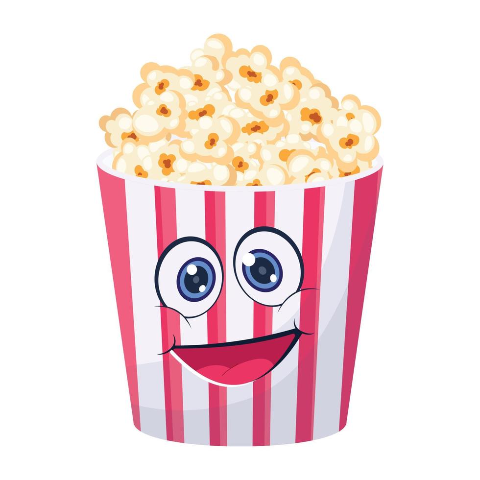 Look at this flat design of popcorn vector