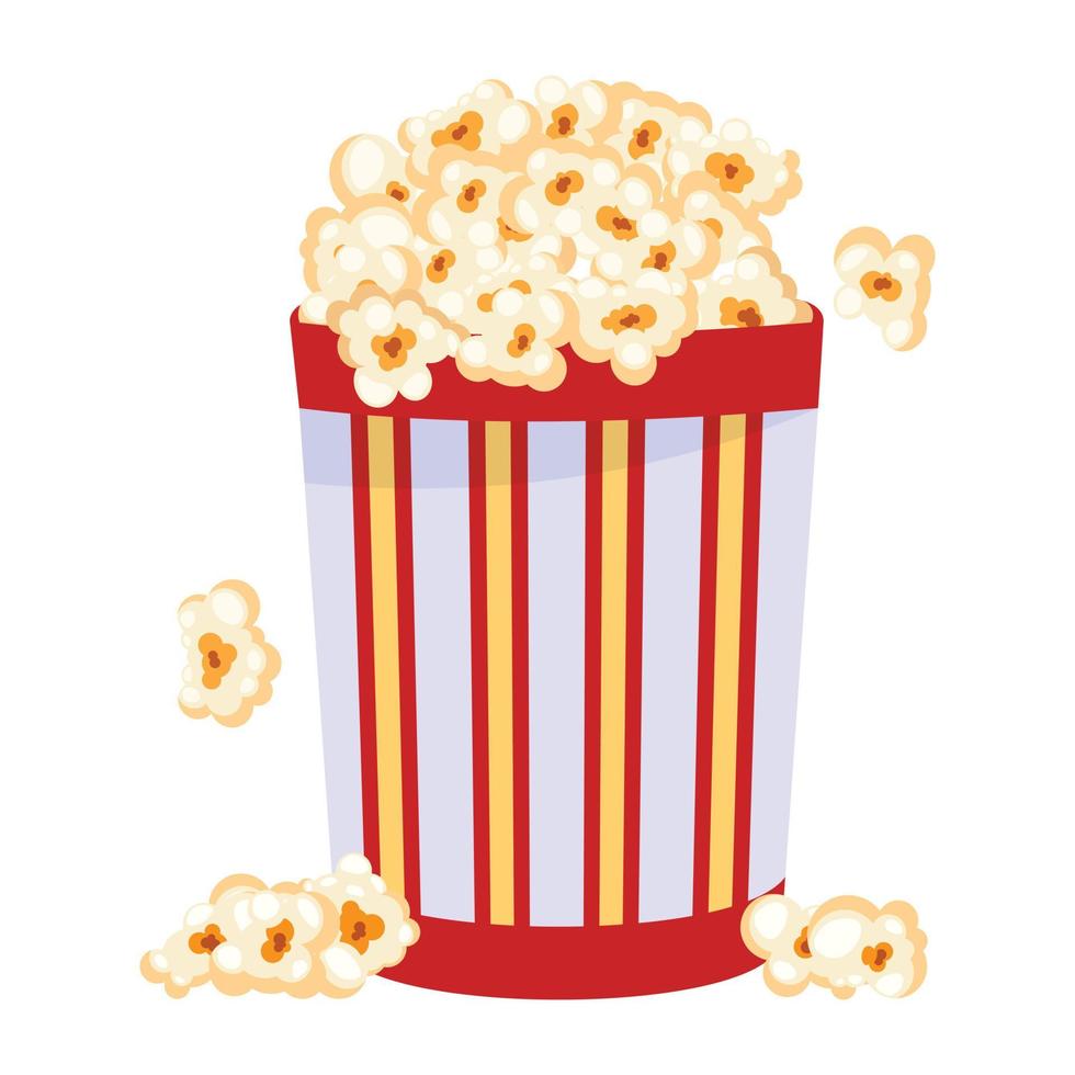 Look at this flat design of popcorn vector