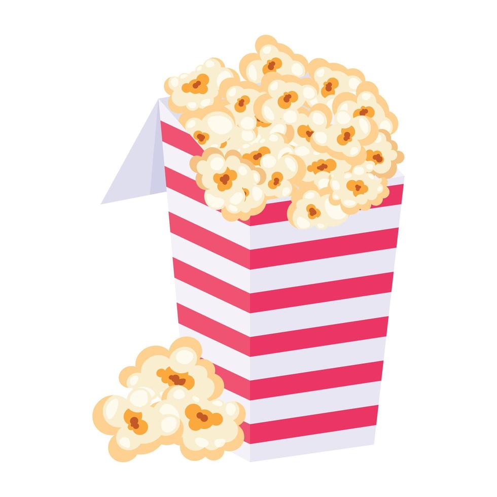 Look at this flat design of popcorn vector