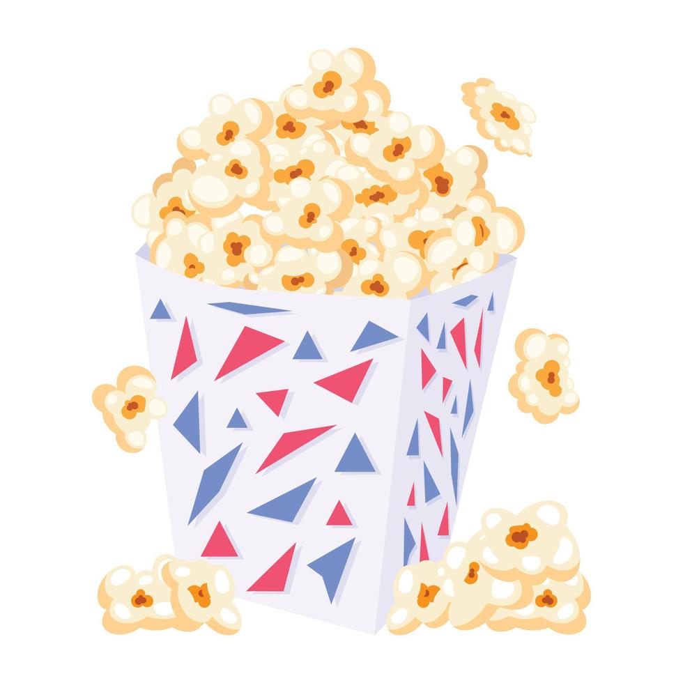 Look at this flat design of popcorn vector