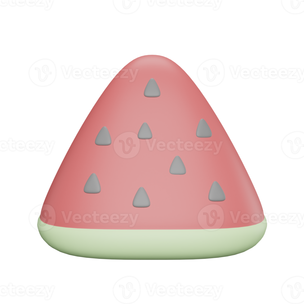 Fruit Watermelon 3d rendering png