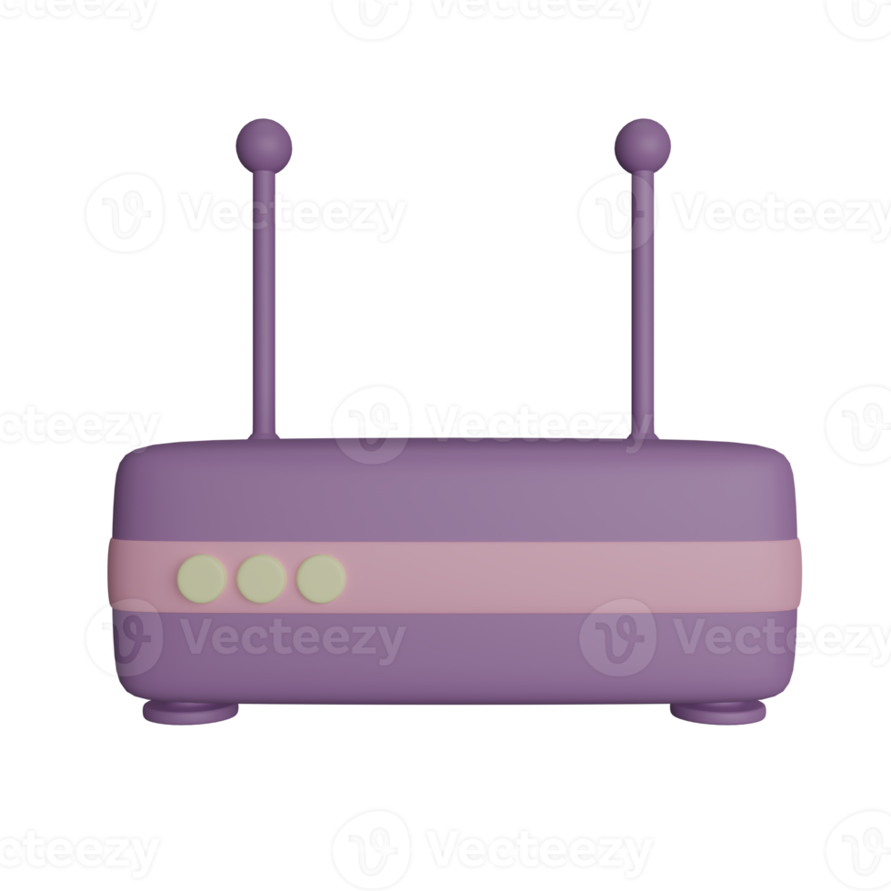 Router Internet 3d rendering png