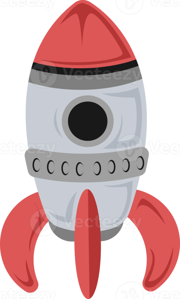 cohete nave espacial simple icono ilustración png