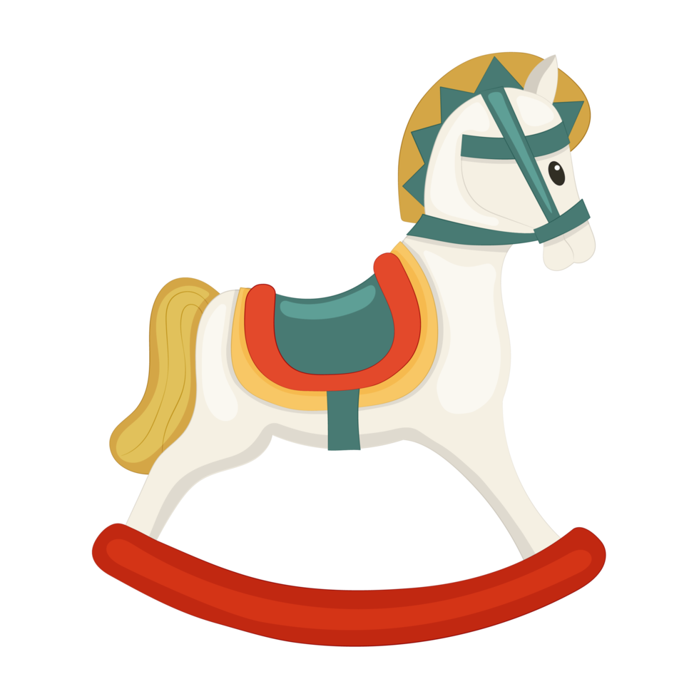 joli cheval à bascule pour enfants. png. png