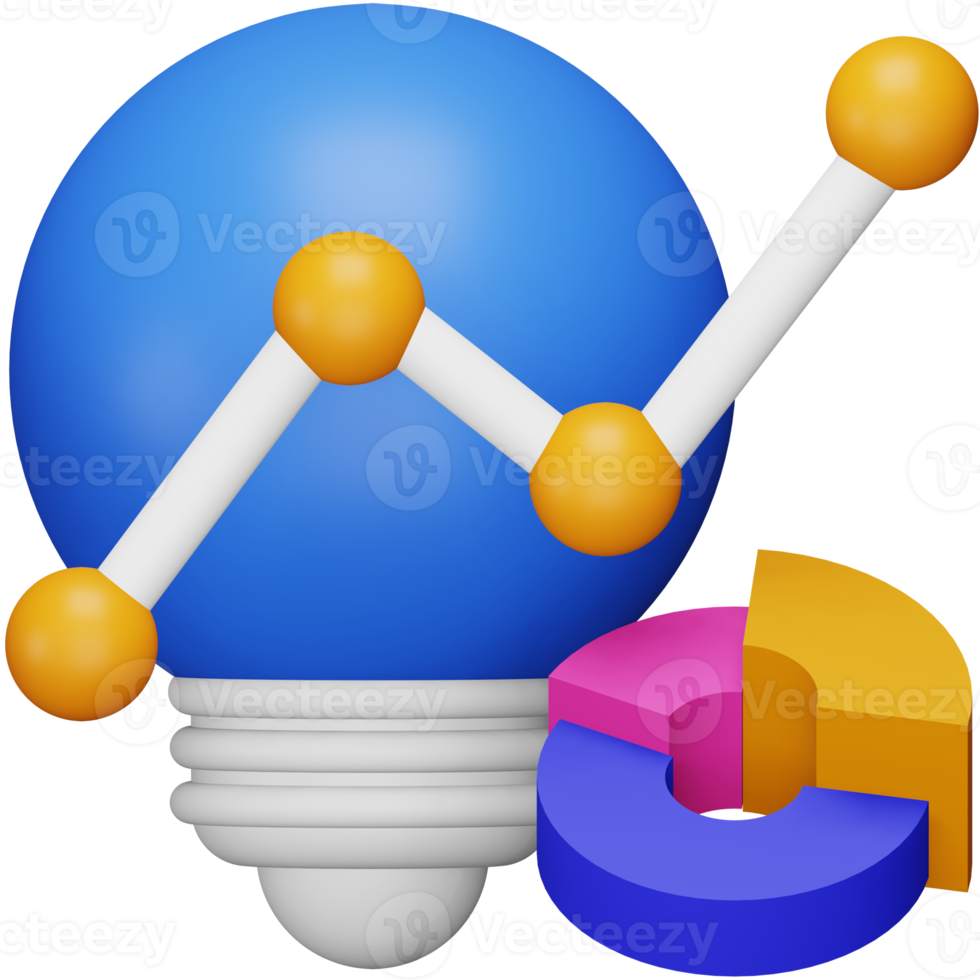 Trading idea 3d rendering isometric icon. 14208046 PNG