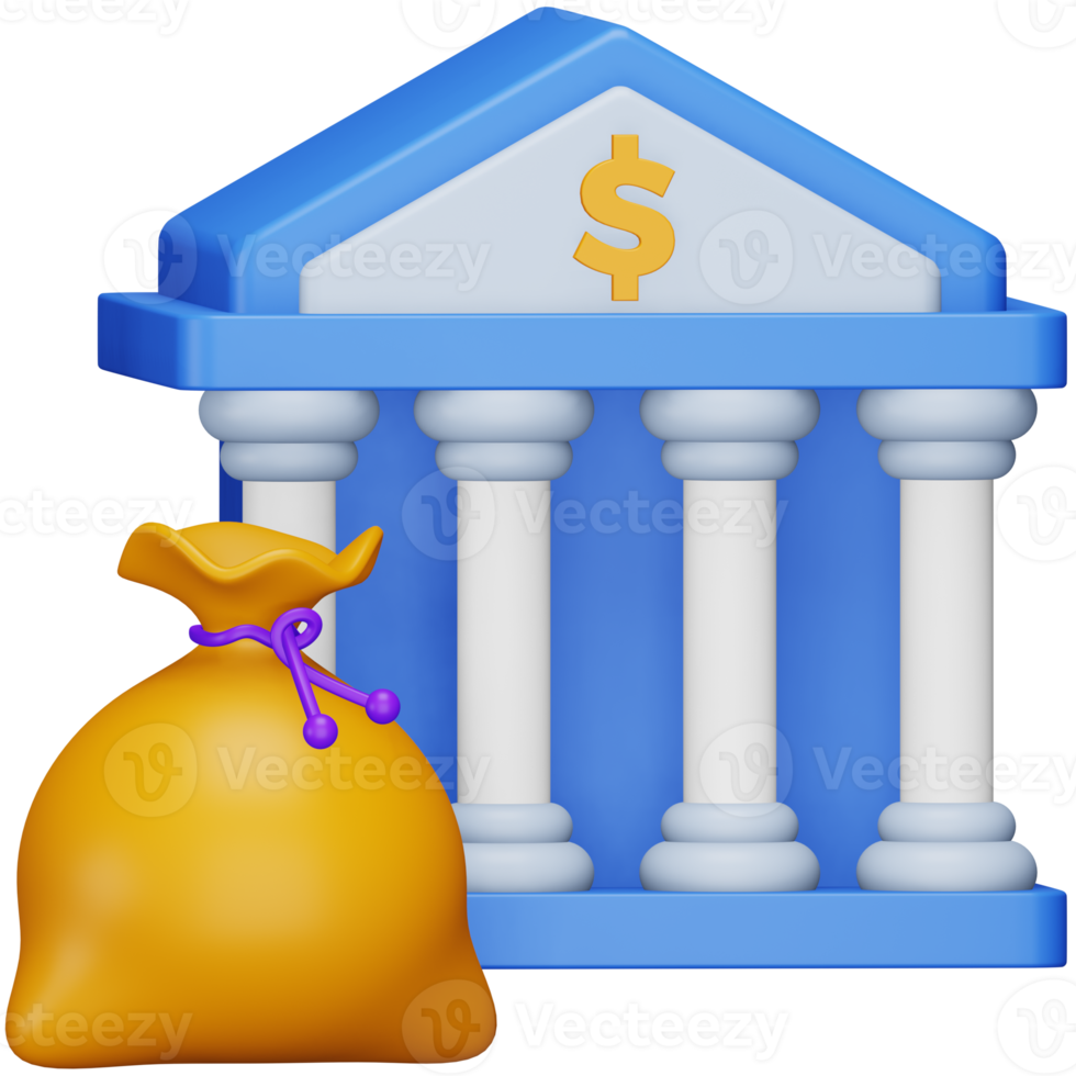 Bankakzeptanz 3D-Rendering isometrisches Symbol. png