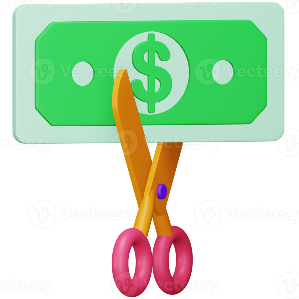 Bankruptcy 3d rendering isometric icon. png