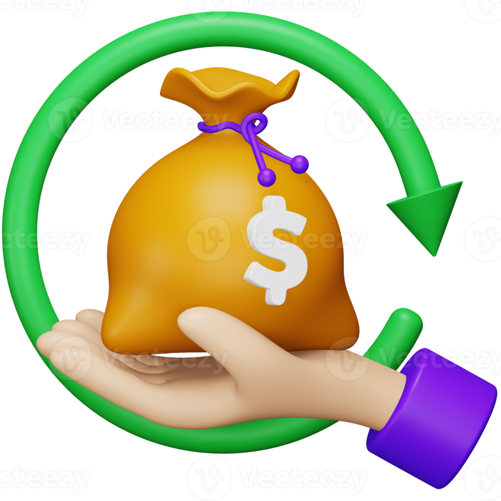 investering 3d renderen isometrische icoon. png