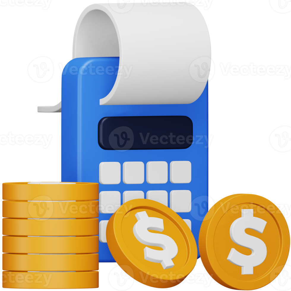 Accounts payable 3d rendering isometric icon. png