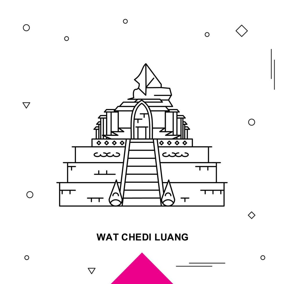 Wat Chedi Luang vector