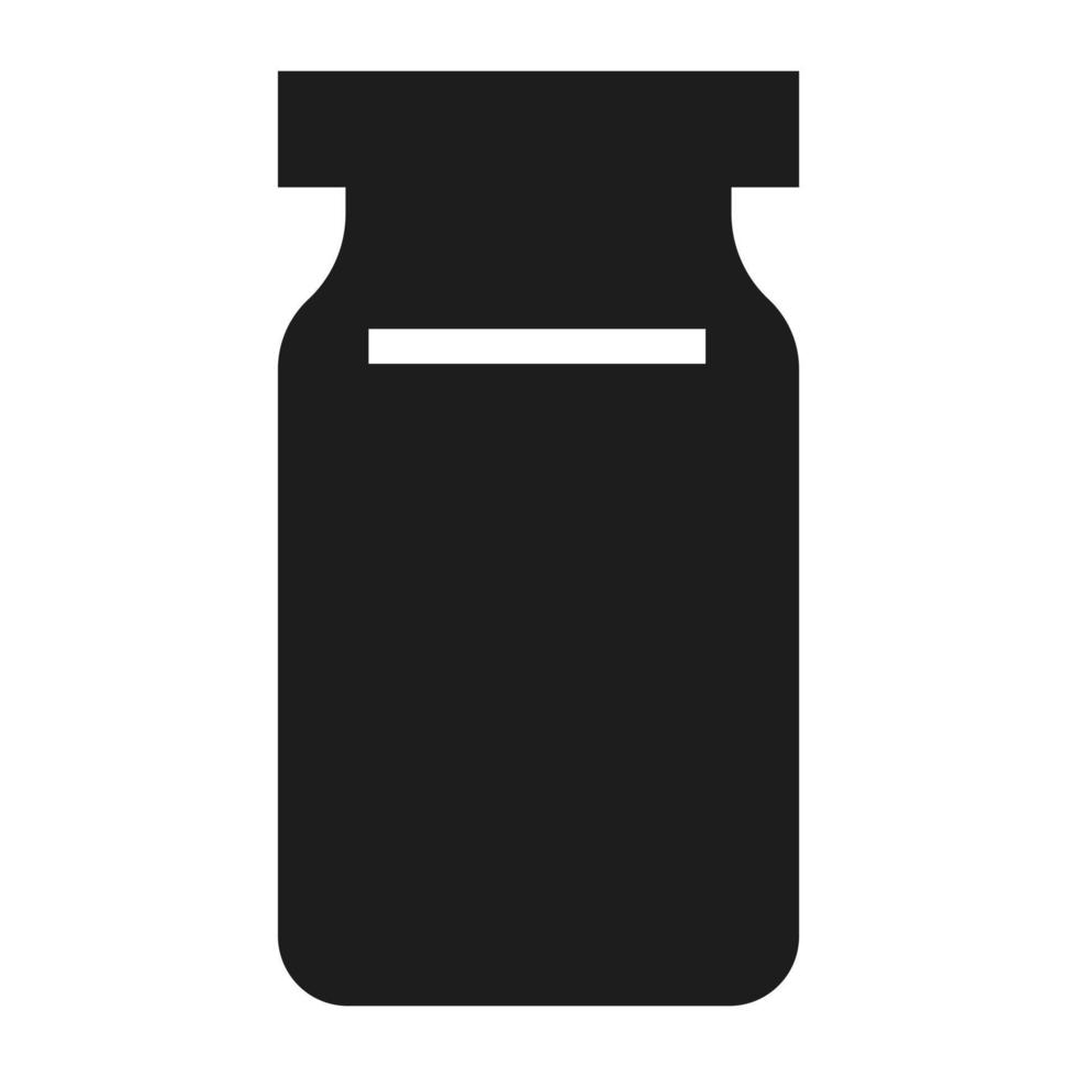 Glass jar icon, simple style vector