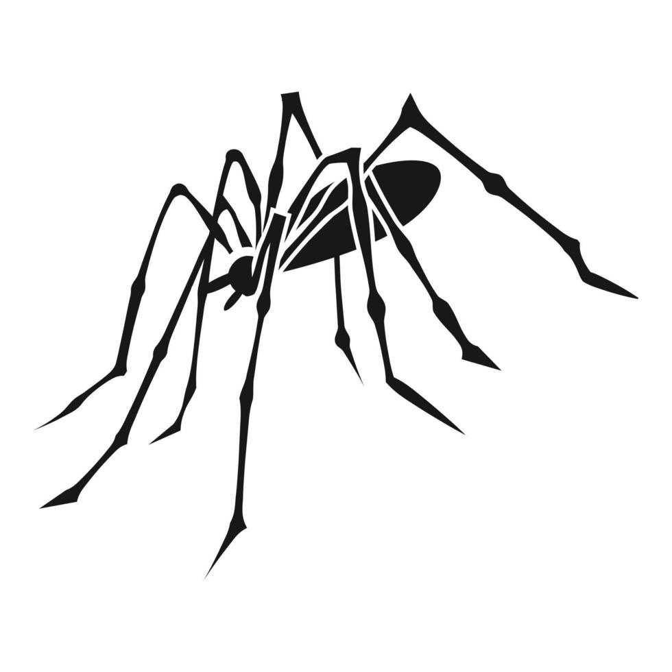 Old spider icon, simple style vector