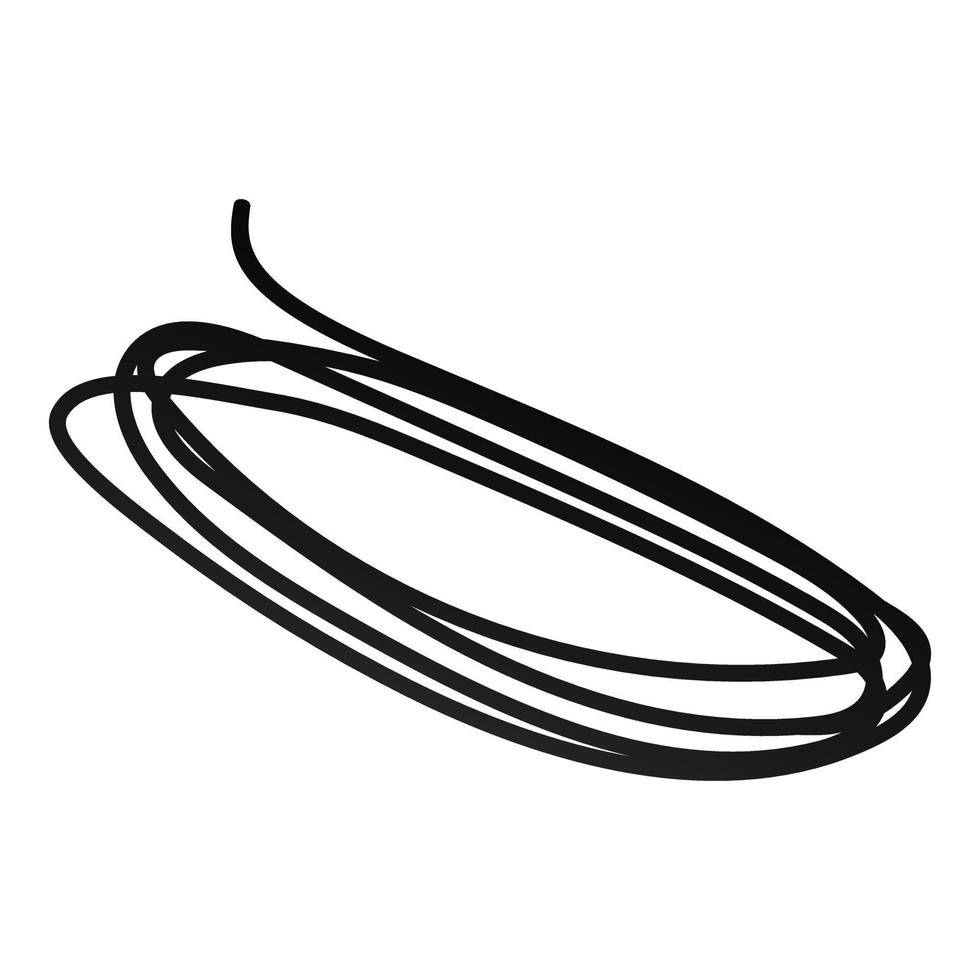 Construction rope icon, isometric style vector
