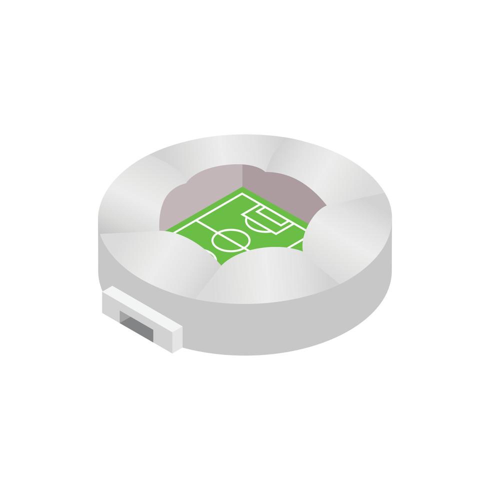 Round stadium with canopi icon vector