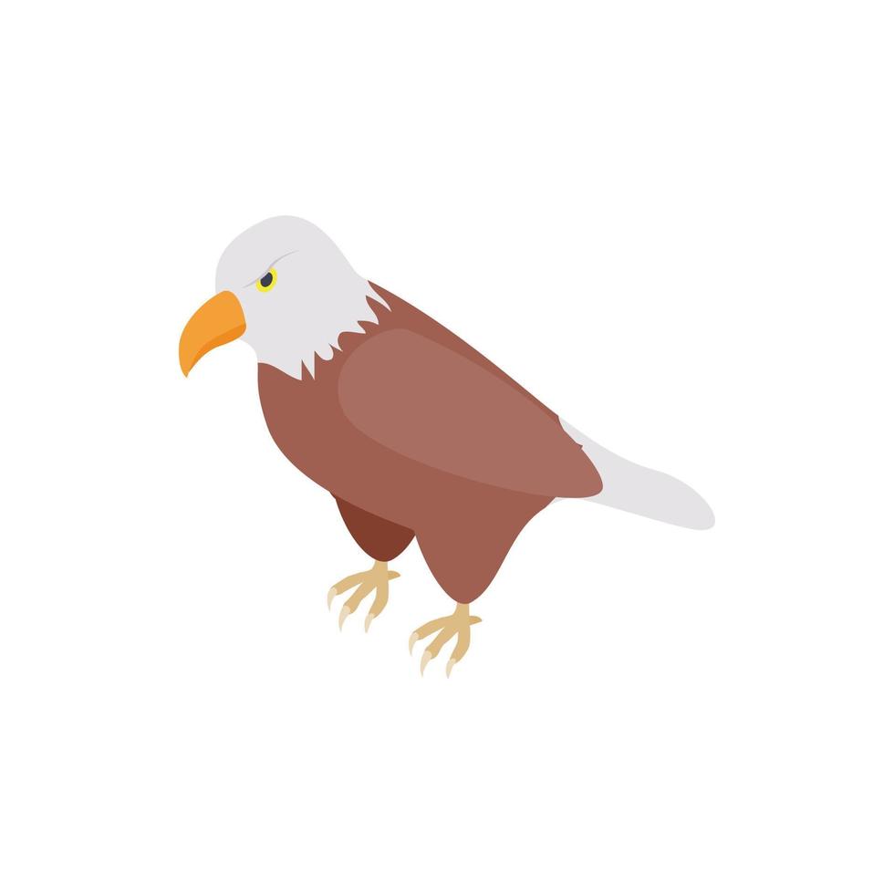 icono de águila, estilo 3d isométrico vector