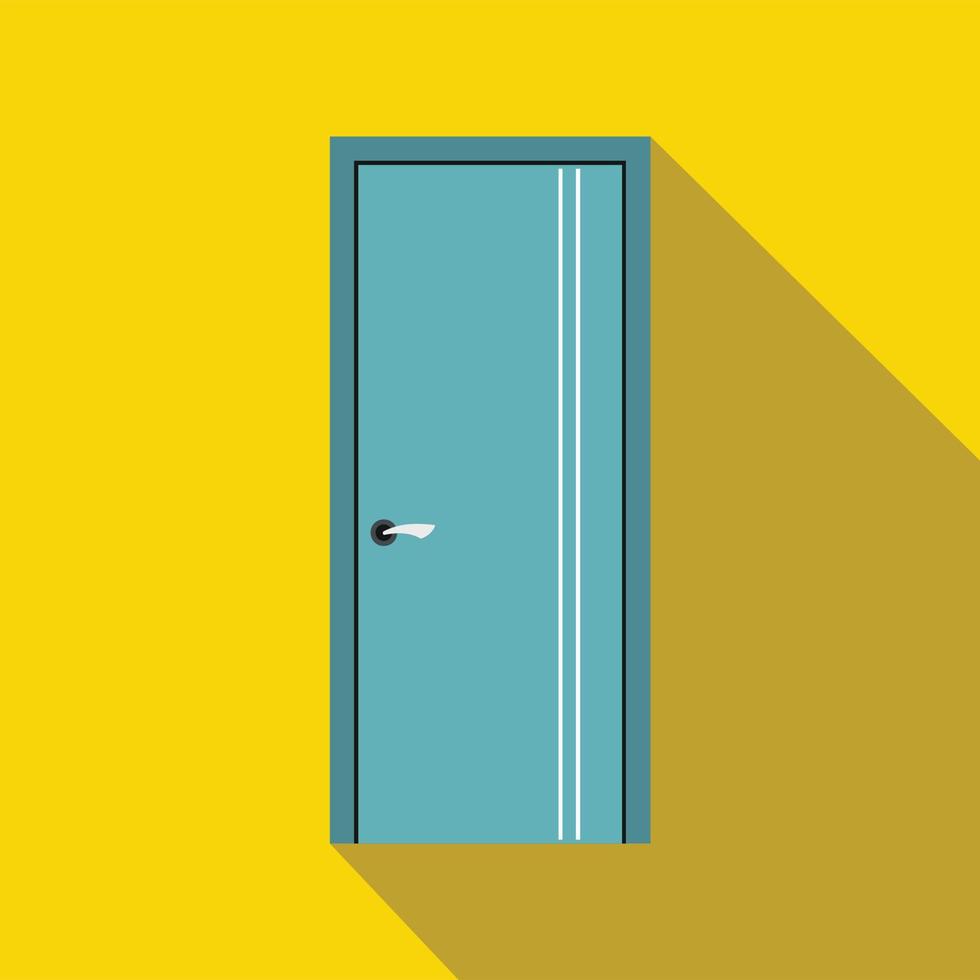 Door icon in flat style vector