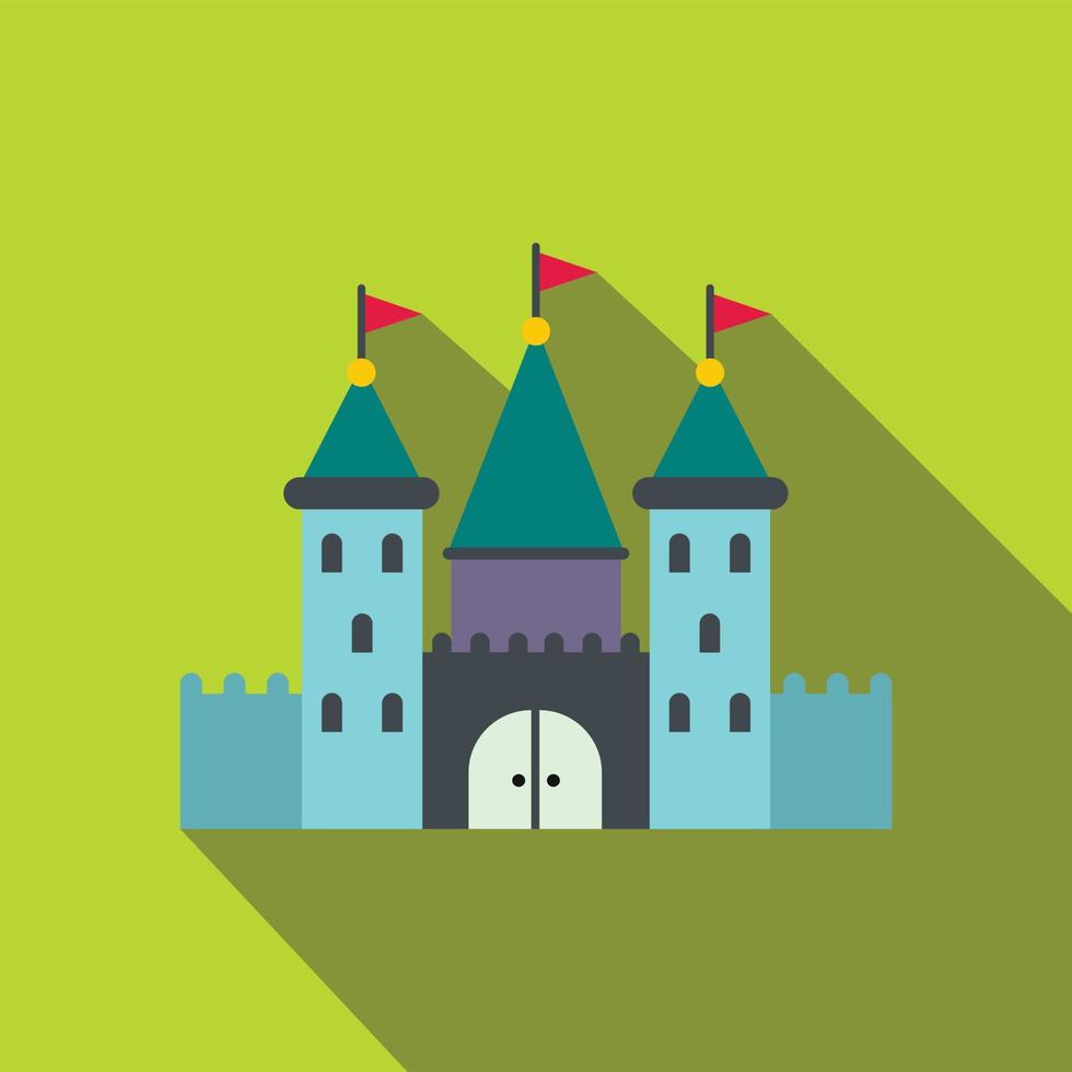 Castle flat icon vector