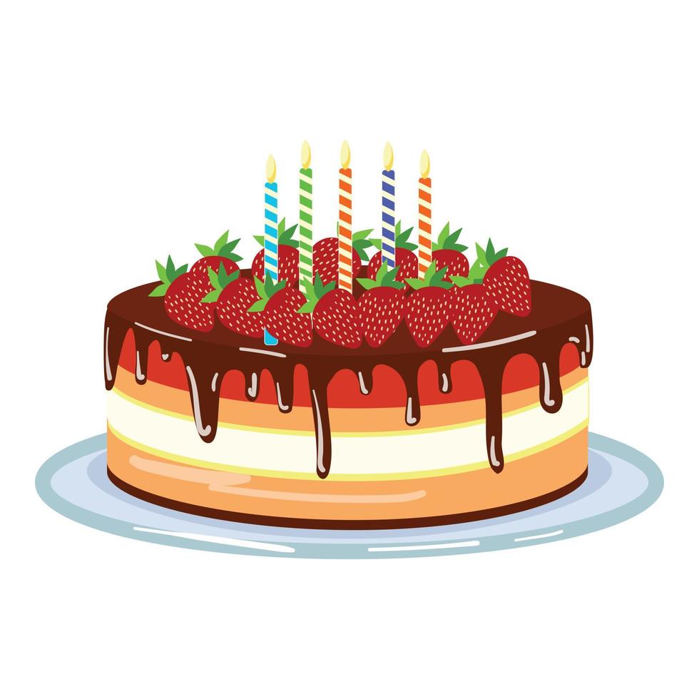 vector de dibujos animados de icono de pastel de chocolate de fresa. feliz cumpleaños 14208429 Vector en Vecteezy vector de dibujos animados de icono de pastel de chocolate de fresa. feliz cumpleaños 14208429 Vector en Vecteezy