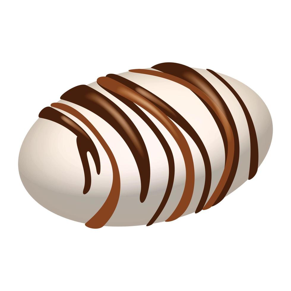 Milk choco icon, isometric style vector