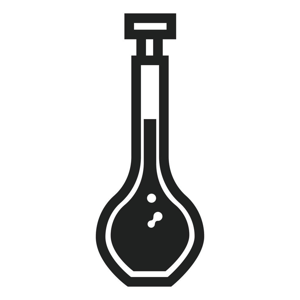 Laboratory glass icon, simple style vector