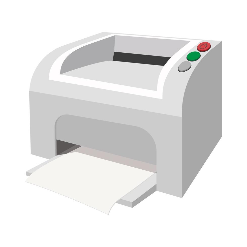 Printer cartoon icon vector