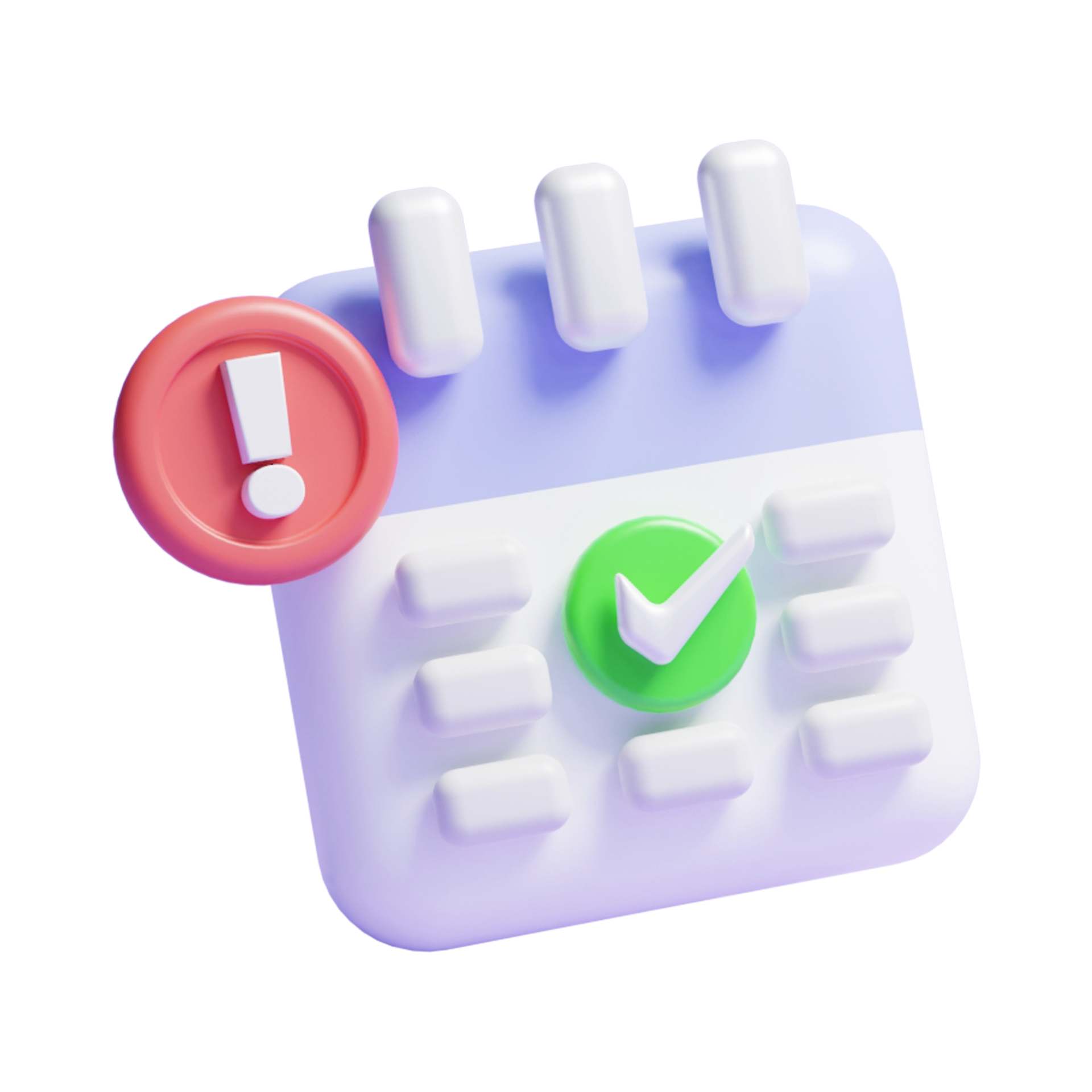 3d calendar marked date for celebration day 14208568 PNG