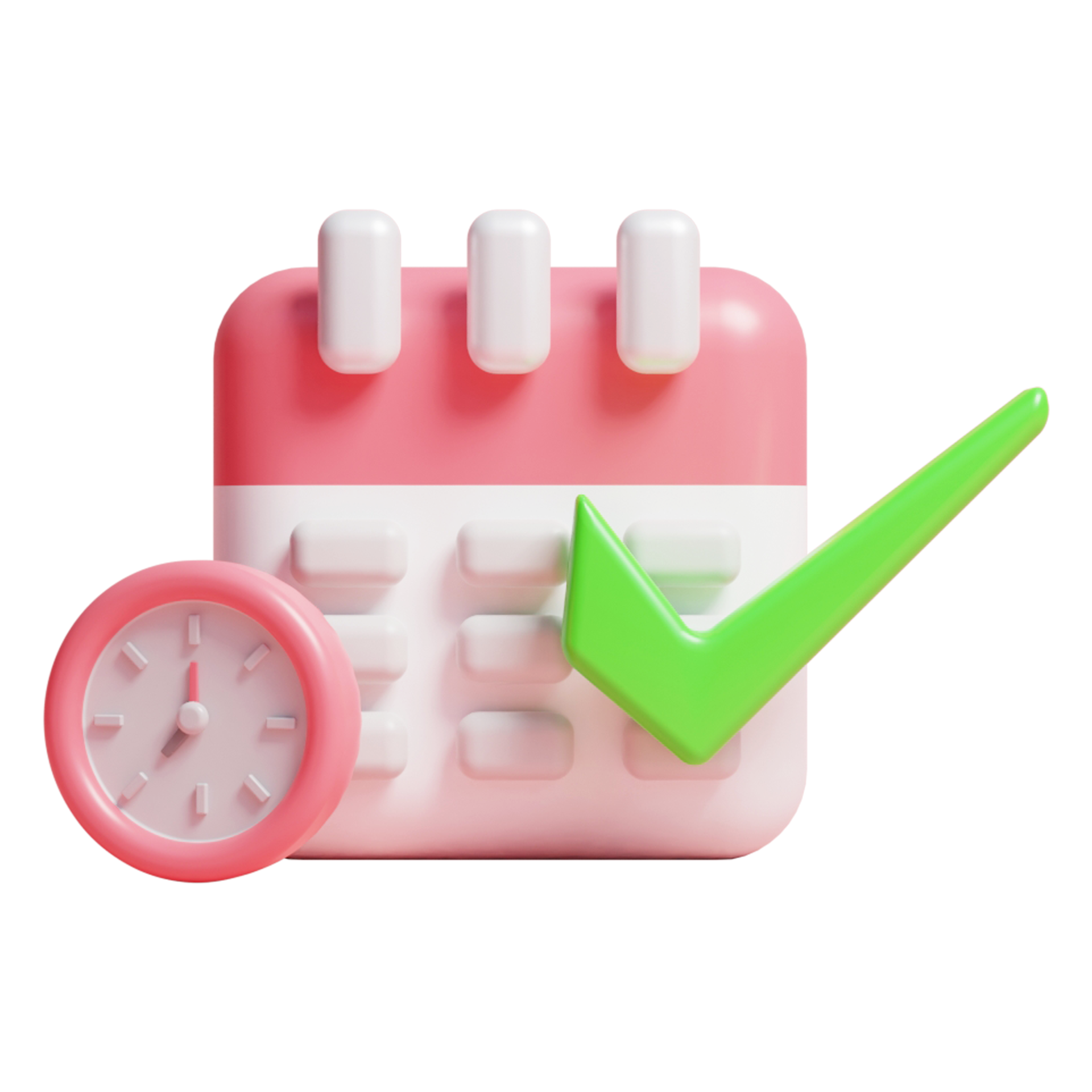 3d calendar mark day reminder icon or 3d calendar marked time and date