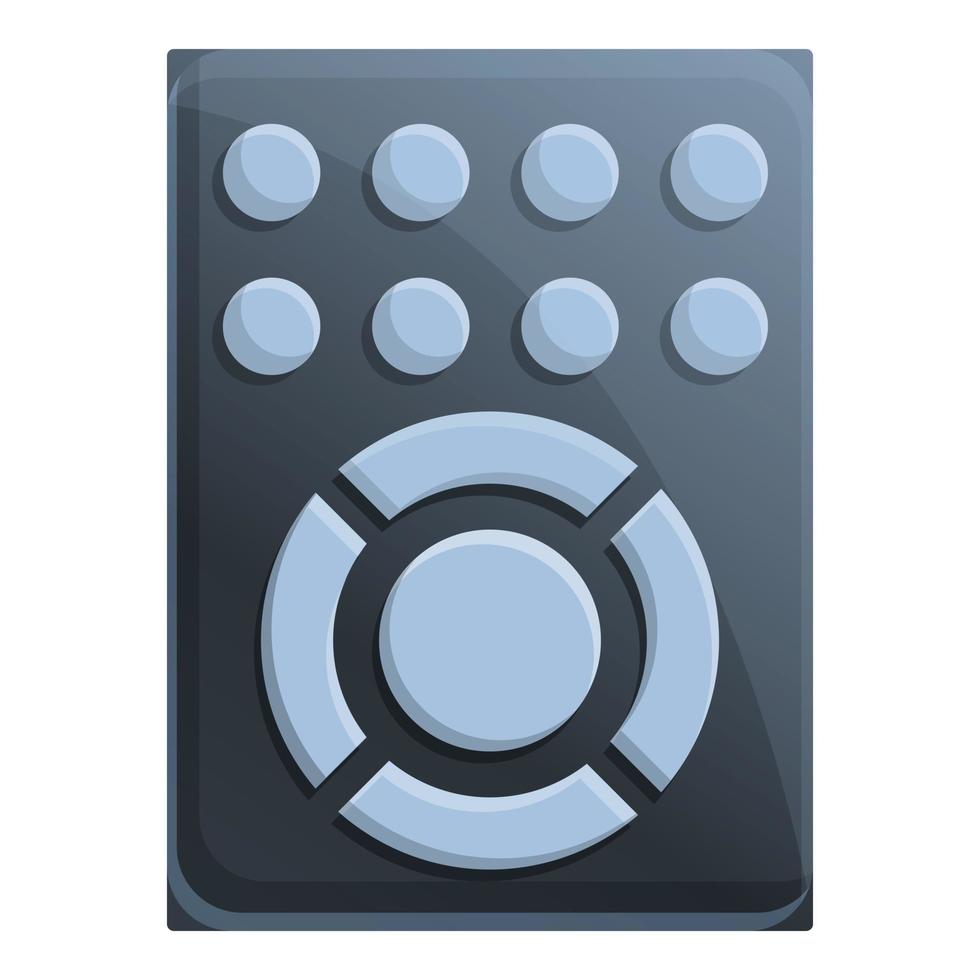 Air conditioner remote control icon, cartoon style vector