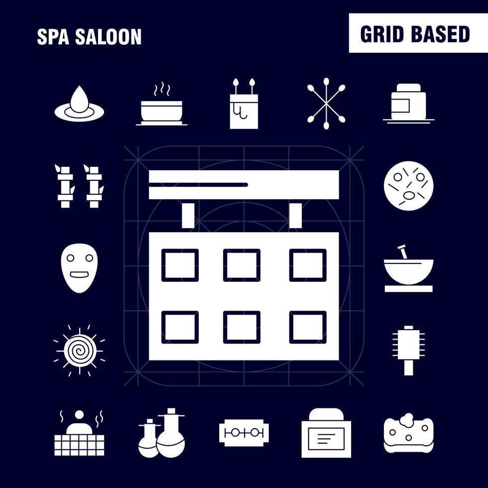 Spa Saloon Solid Glyph Icon Pack For Designers And Developers Icons Of Food Travel Eat Soup Cream Cream Jar Spa Vector