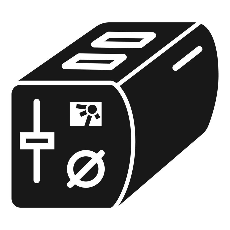 Bread toaster icon, simple style vector