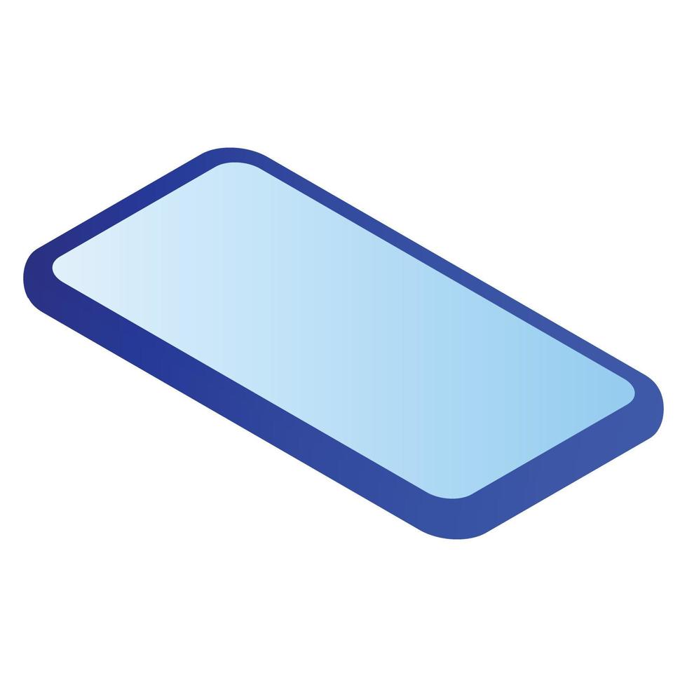Modern smartphone icon, isometric style vector