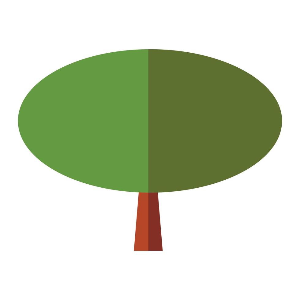 signo plano del árbol vector