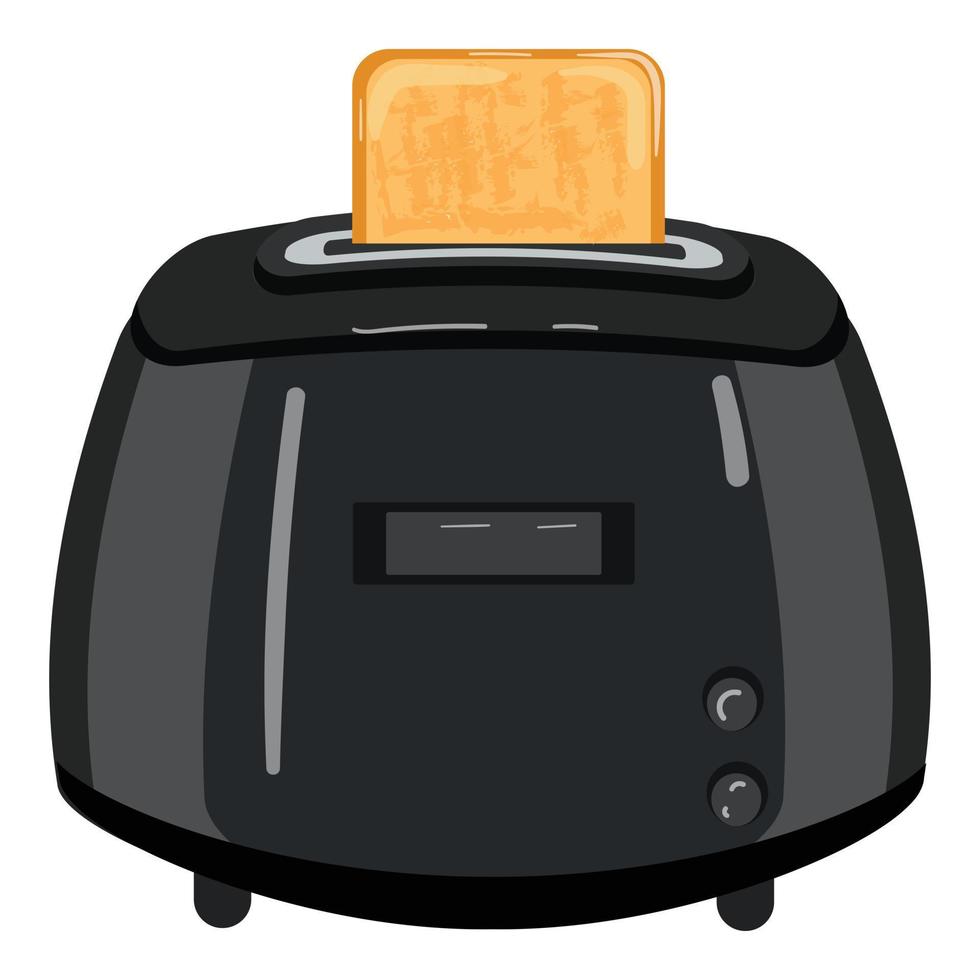 Toaster icon cartoon vector. Food oven vector