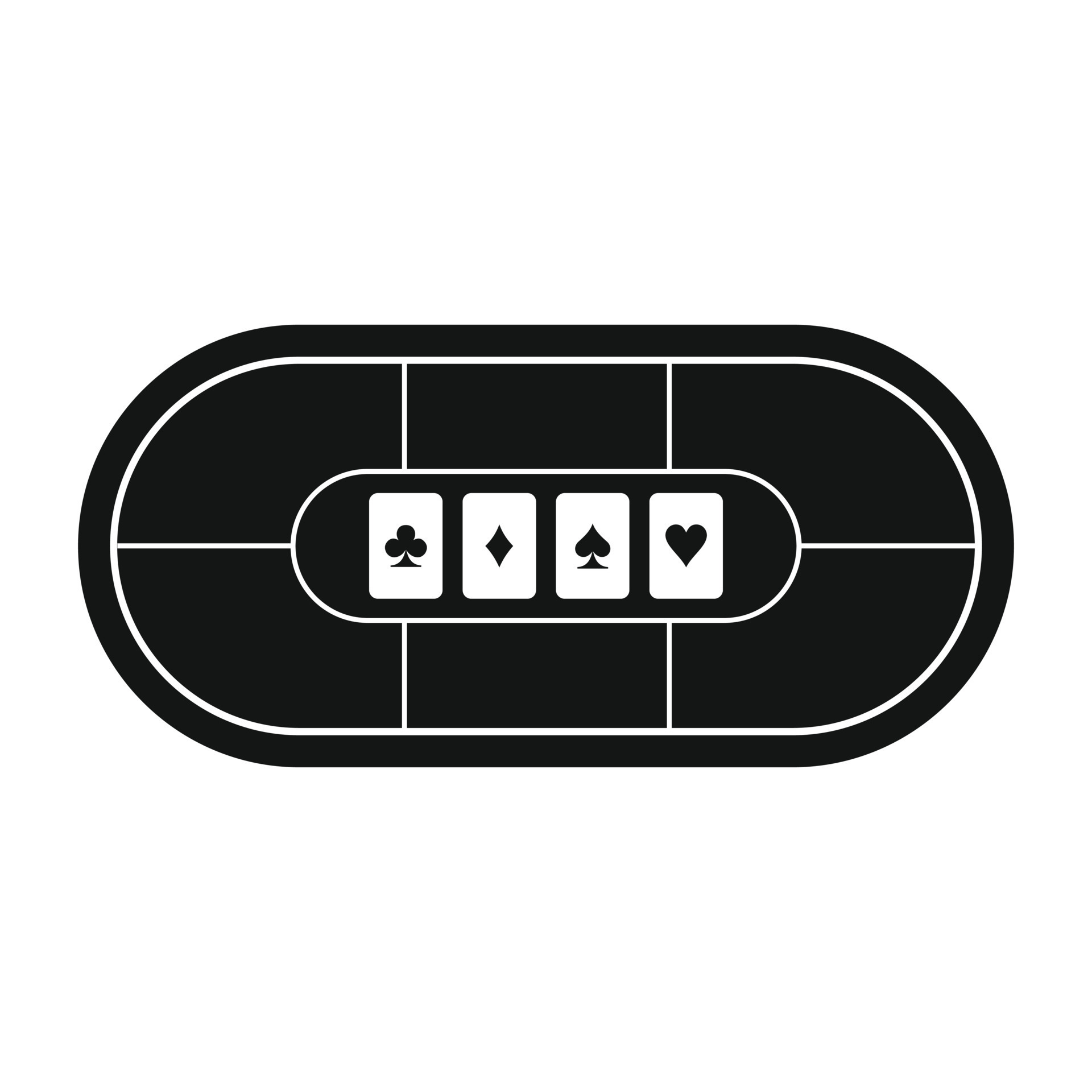 Poker table black simple icon 14209001 Vector Art at Vecteezy