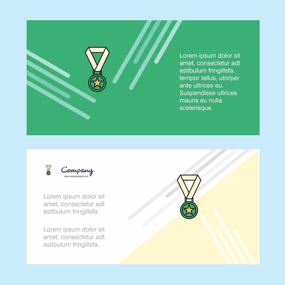 Medal abstract corporate business banner template horizontal advertising business banner vector