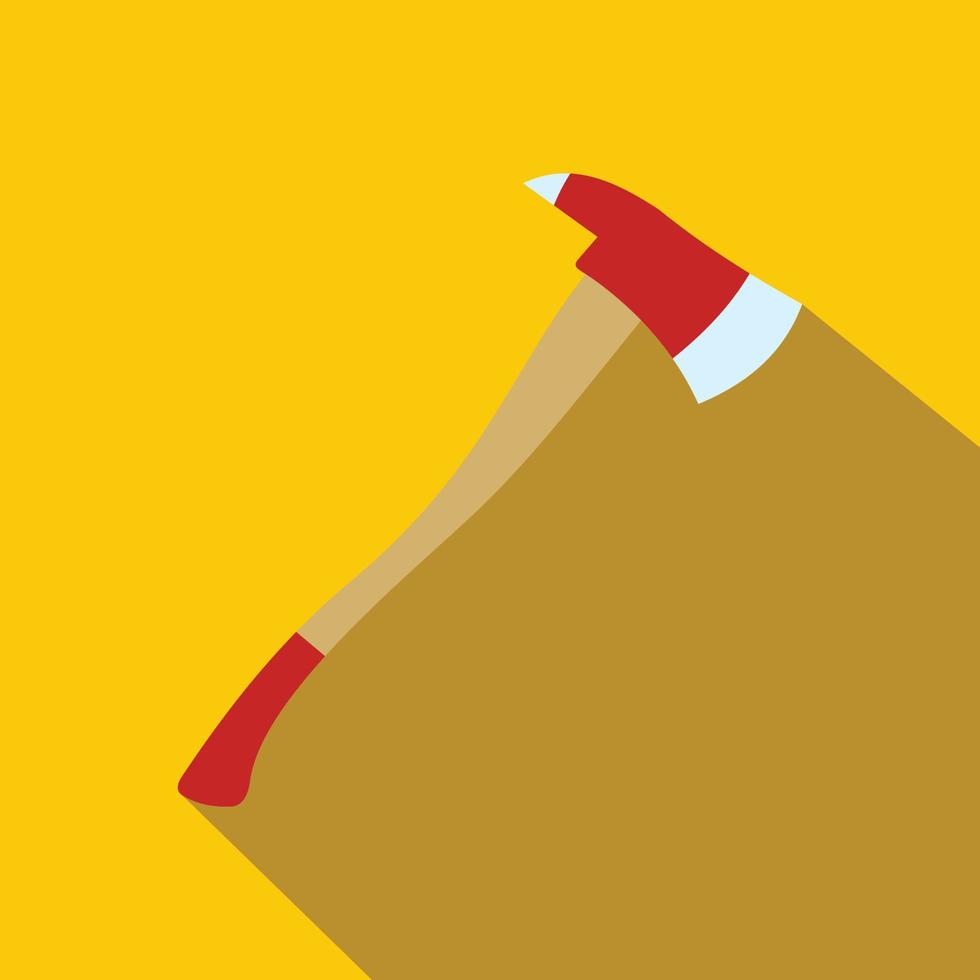 Axe for a firefighter flat icon vector