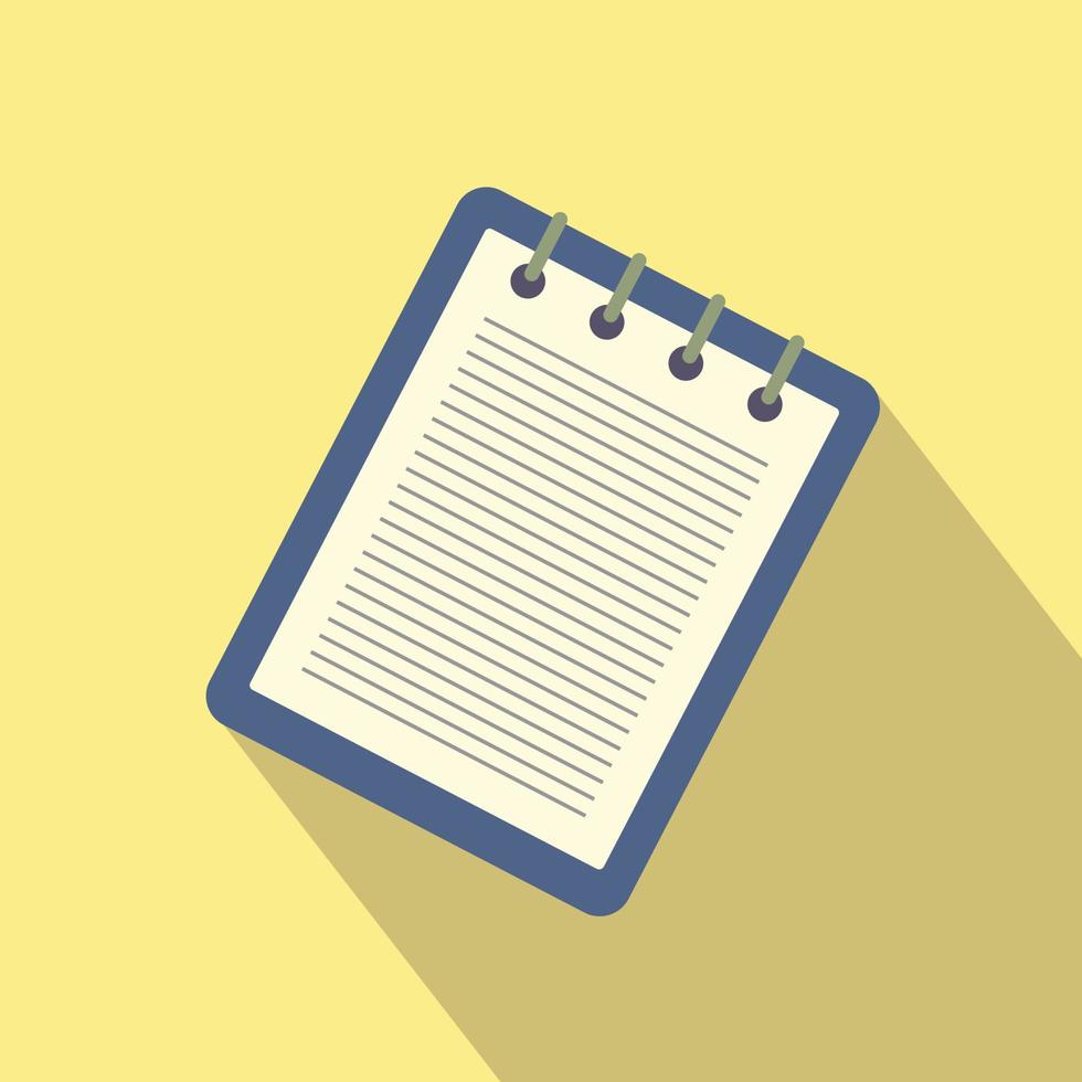 Notebook with a spring icon vector