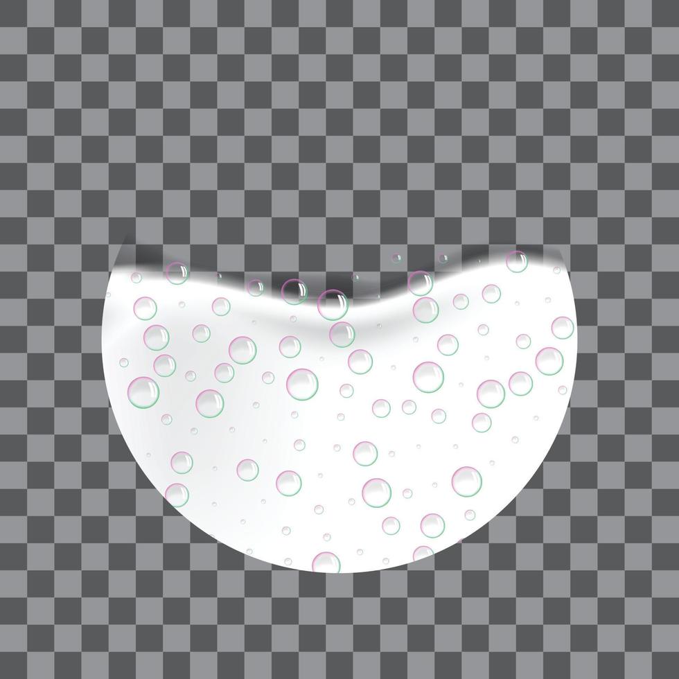 Foam effect icon, realistic style vector
