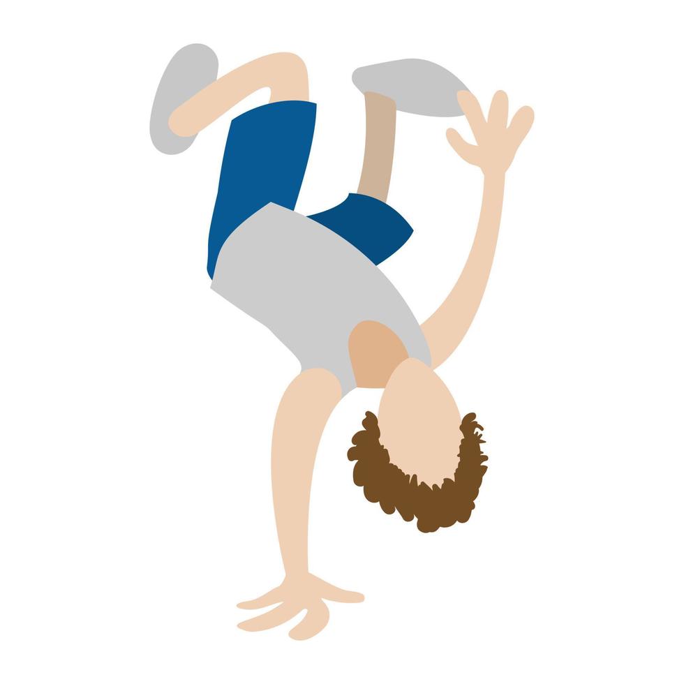 Hip hop break dancer icon vector