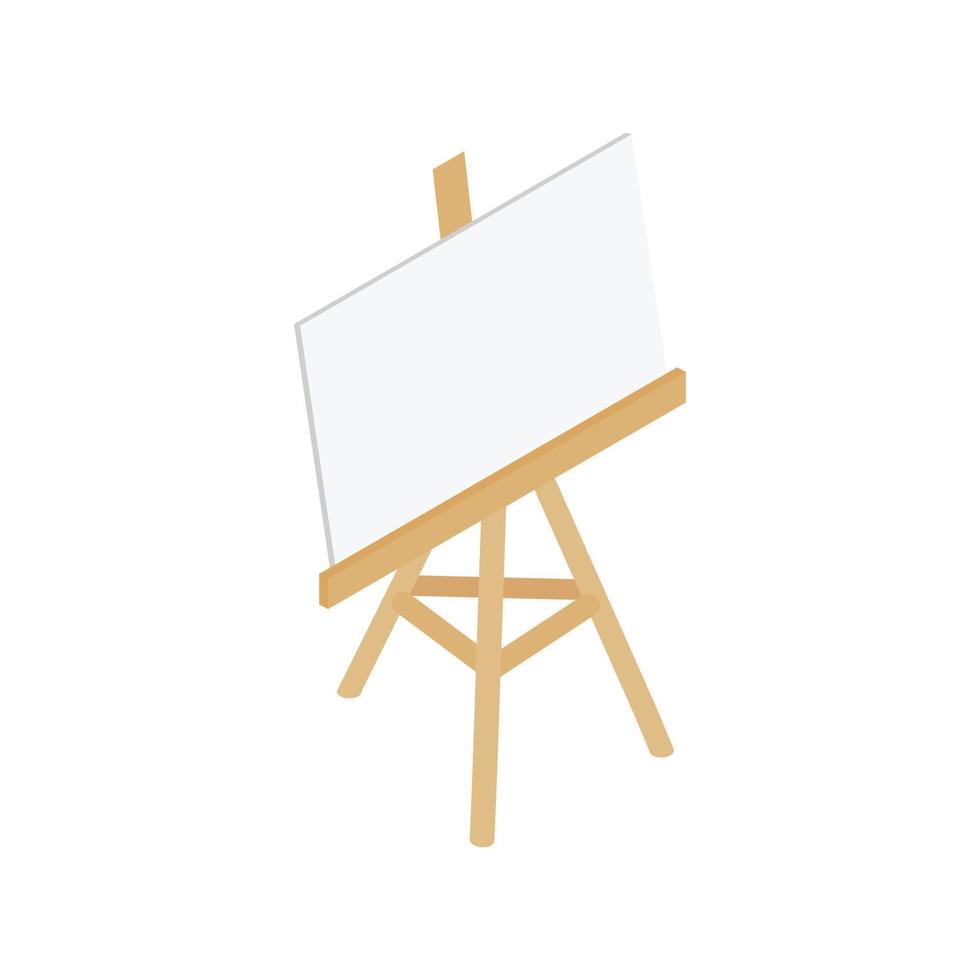 Easel icon, isometric 3d style vector