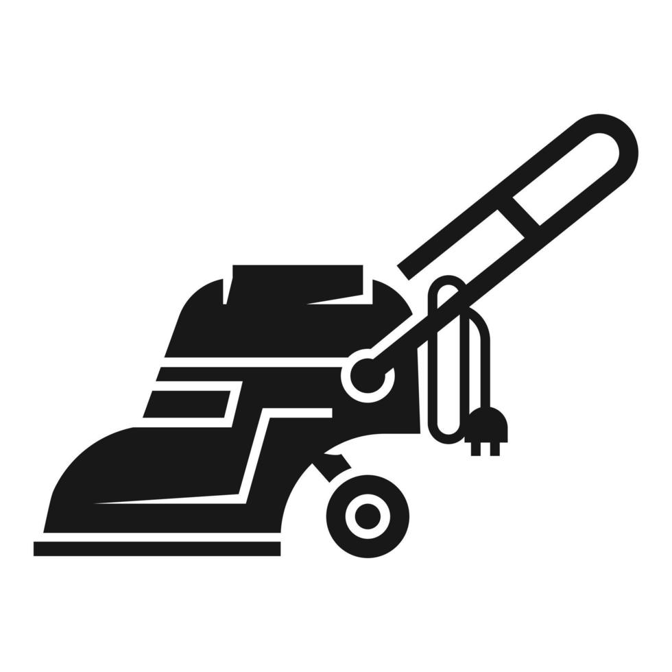 Electric vacuum cleaner icon, simple style vector