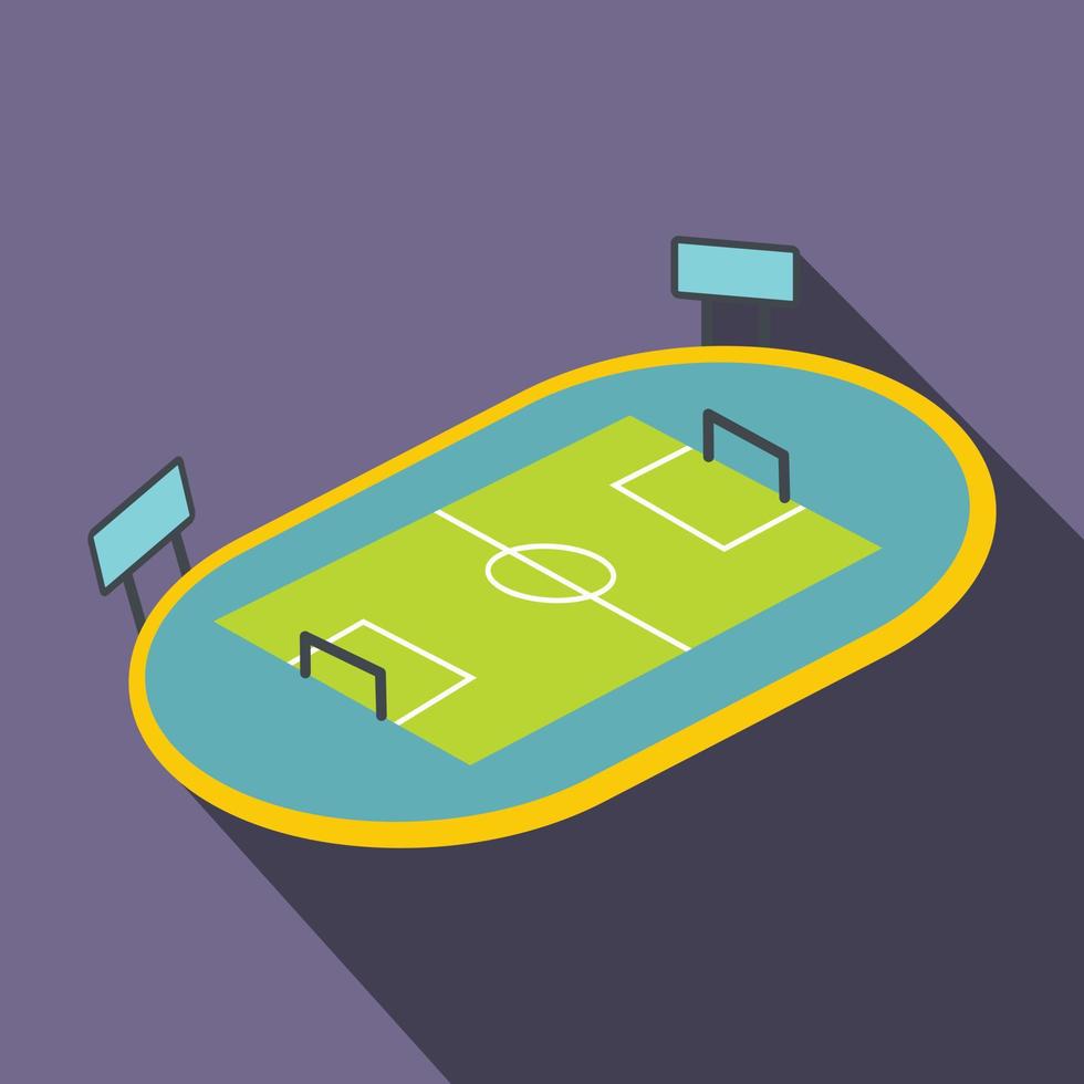 Football playground flat icon vector
