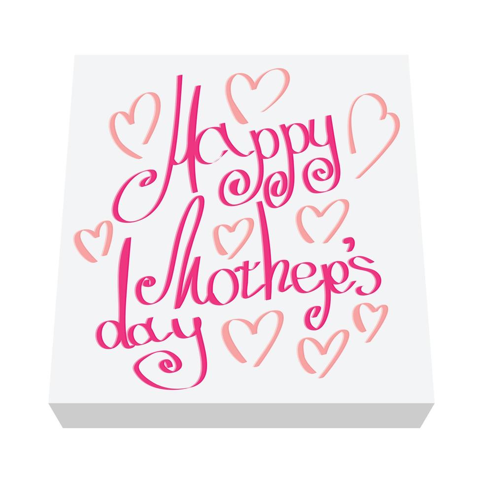 Greeting card for Mother Day cartoon icon vector
