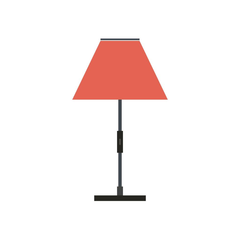 Floor lamp flat icon vector