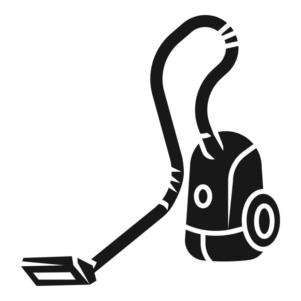 icono de aspiradora de saco, estilo simple vector