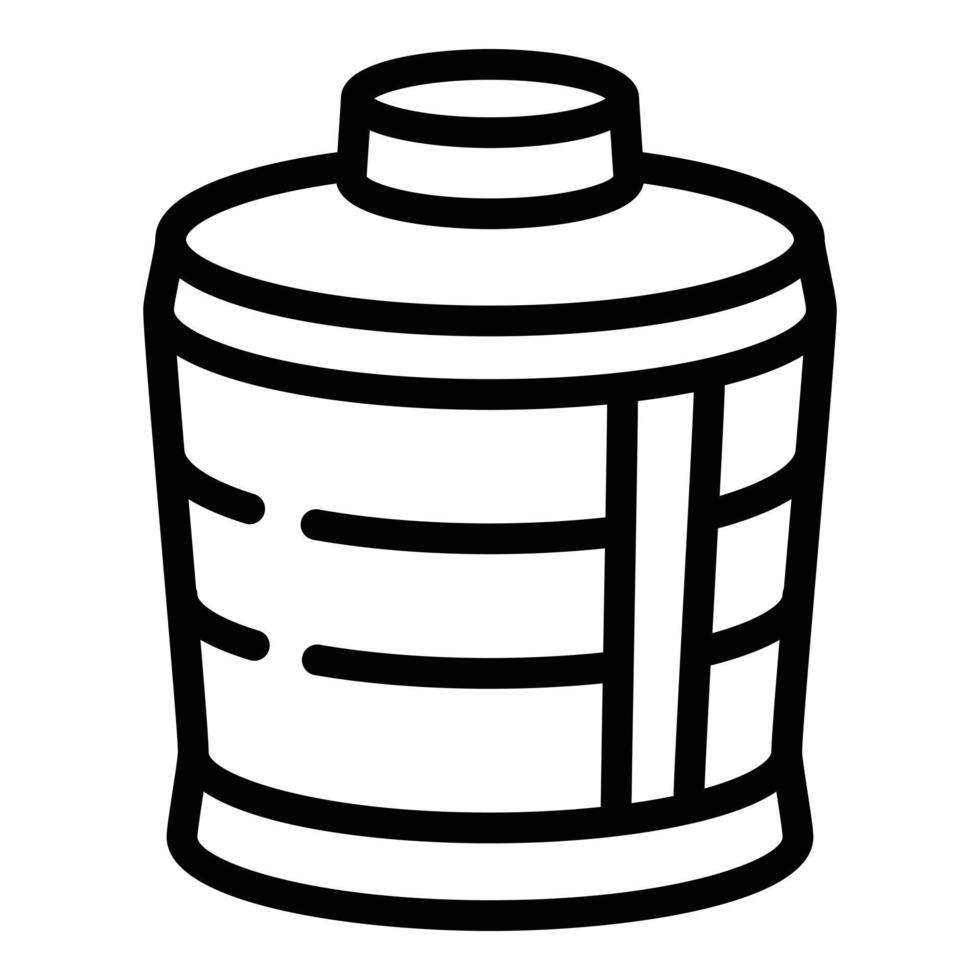 High lunchbox icon, outline style vector